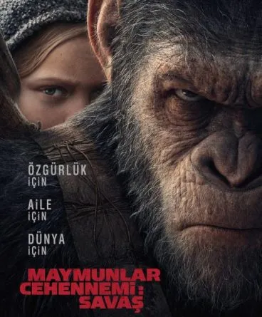 Maymunlar Cehennemi 3 Savaş 1080p Türkçe Dublaj İndir